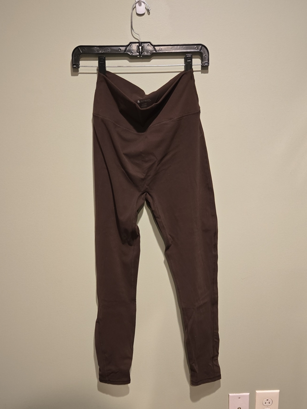 BuffBunny Collection Chocolate Brown High Waist Active Leggings Size Large